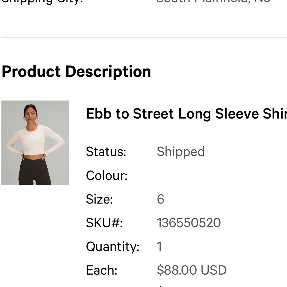 Lululemon long sleeve shirt